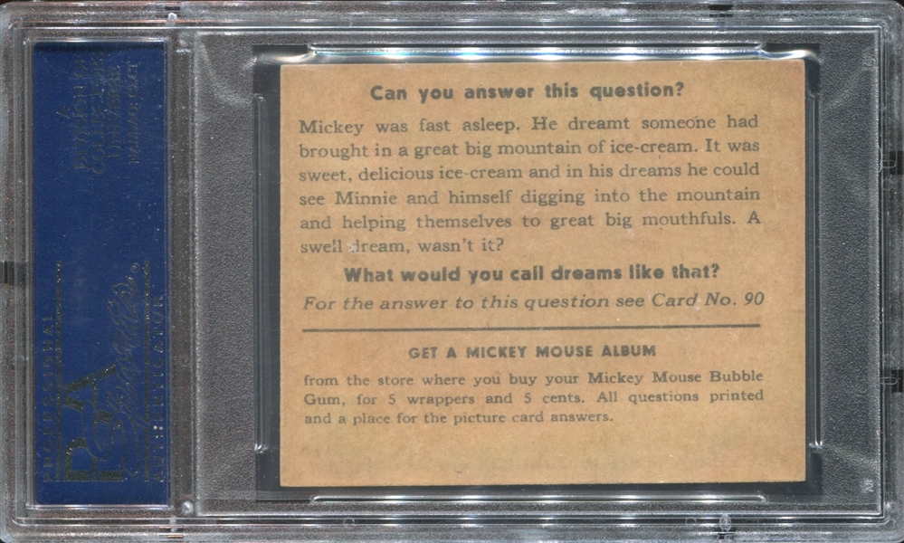 R89 Gum Inc Mickey Mouse #70 He Bought That Fife... PSA7 NM(MC)