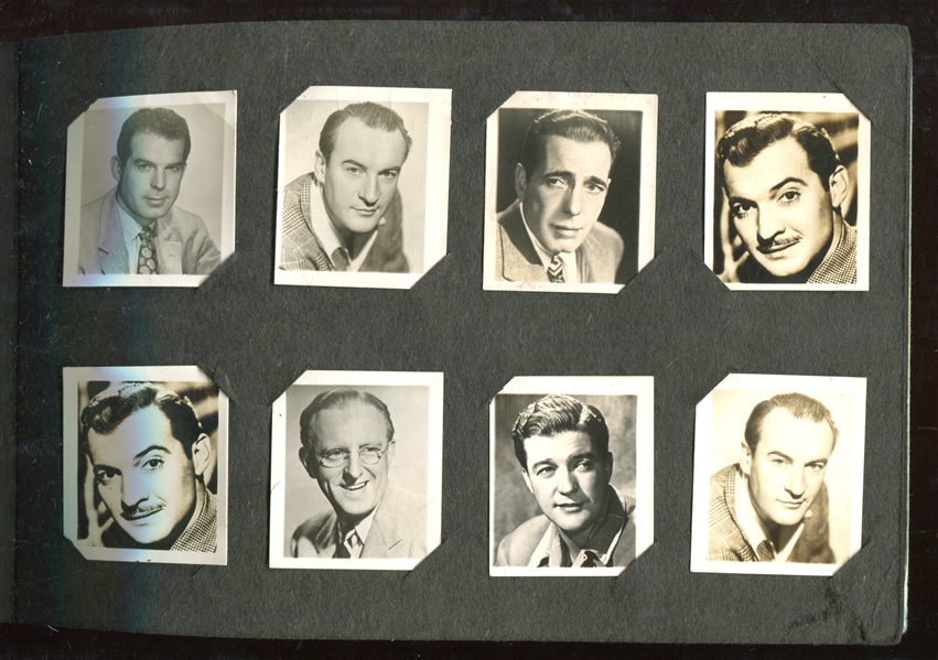 F273-19 Kellogg's Pep Photo Album with Movie Stars / Sports Stars Lot of (42) Cards