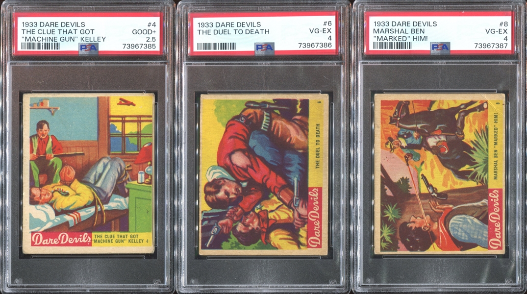 R39 National Chicle Dare Devils Lot of (5) PSA-Graded Cards