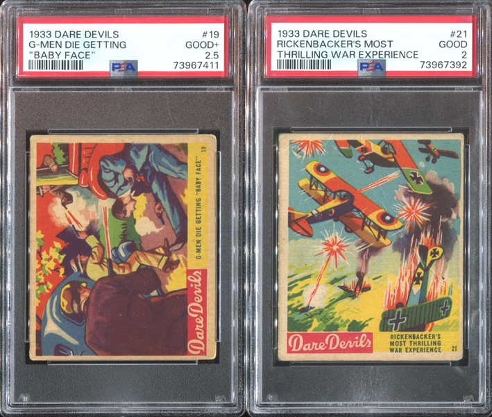 R39 National Chicle Dare Devils Lot of (5) PSA-Graded Cards