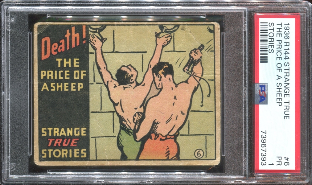 R144 Wolverine Gum Strange True Stories #1 The Price of a Sheep PSA-Graded