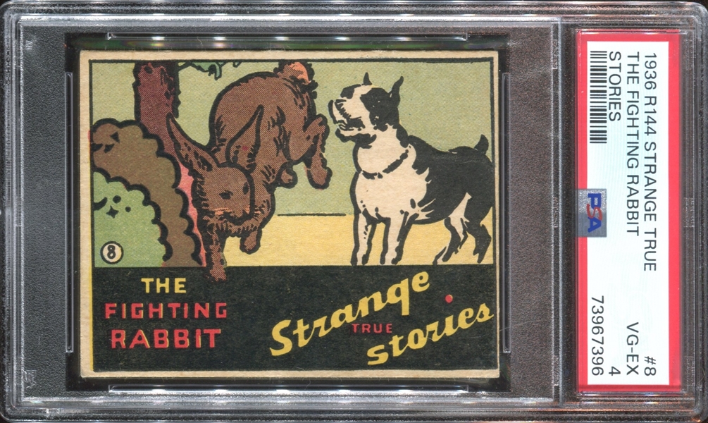 R144 Wolverine Gum Stranger True Stories #8 The Fighting Rabbit PSA4 VG-EX