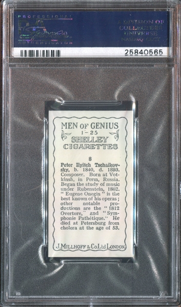 1924 J. Millhoff Men of Genius Lot of (3) PSA7 NM Graded Cards