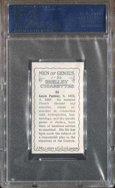 1924 J. Millhoff Men of Genius Lot of (2) PSA7 NM Graded Cards