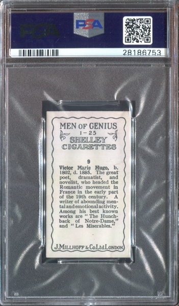 1924 J. Millhoff Men of Genius Lot of (2) PSA7 NM Graded Cards