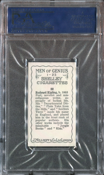 1924 J. Millhoff Men of Genius Lot of (2) PSA7 NM Graded Cards