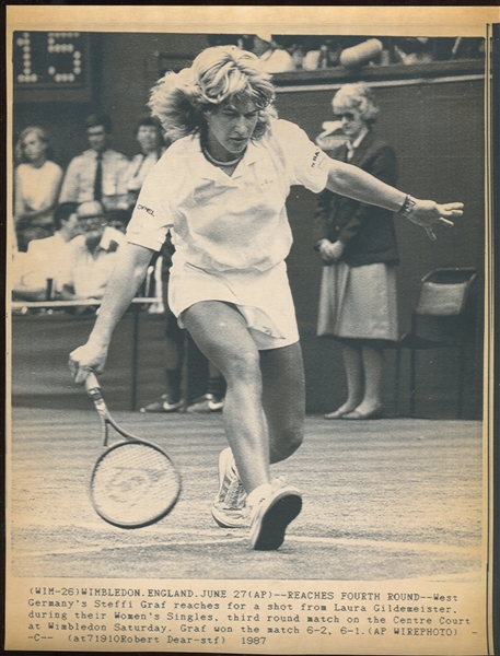 Tennis Hall of Famer Lot of Press Photos Lot of (25) 