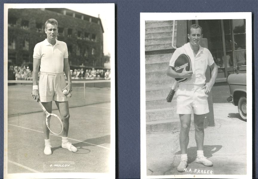 Tennis Hall of Famer Postcard Lot of (10) Cards