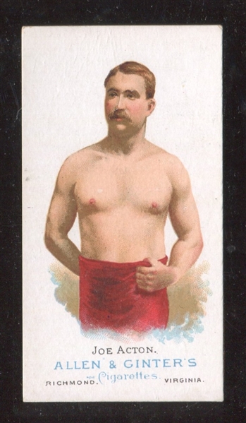 N28 Allen & Ginter World's Champions (Series I) Wrestler Joe Acton