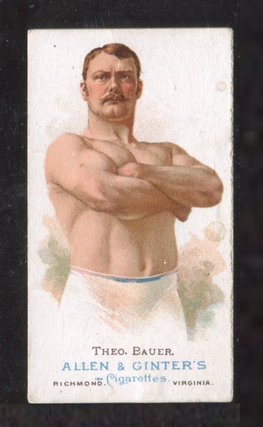 N28 Allen & Ginter World's Champions (Series I) Wrestler Theo Bauer