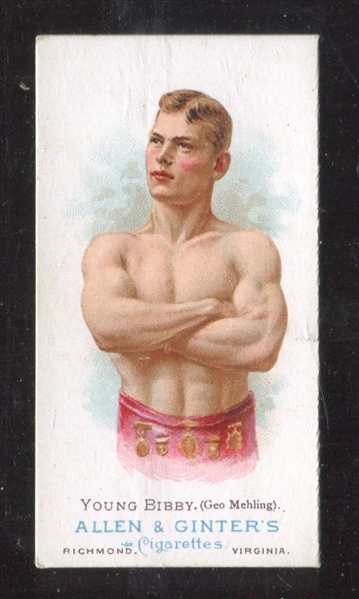 N28 Allen & Ginter World's Champions (Series I) Wrestler Young Bibby (Geo Mehling)