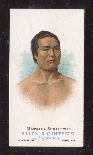 N28 Allen & Ginter World's Champions (Series I) Wrestler Matsada Sorakichi