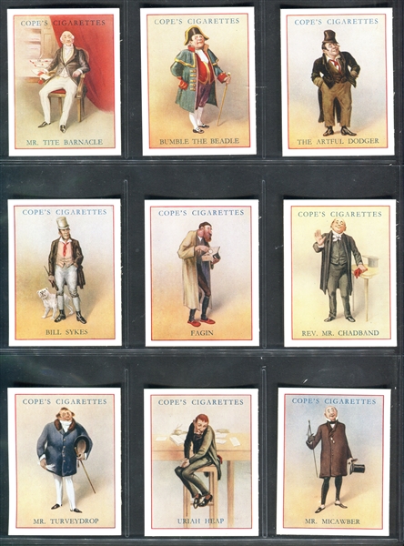 1939 Cope's Dickens Character Series Complete Set of (25) Cards