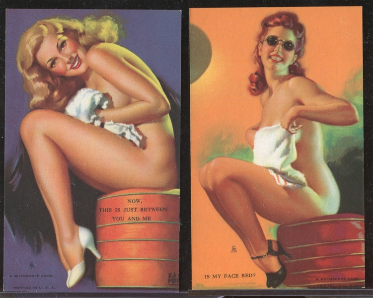 W424 Mixed Mutoscope Pinup Girls Lot of (11) With PSA-Graded Example