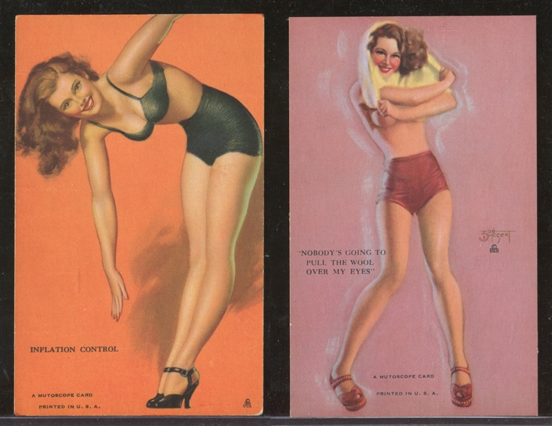 W424 Mixed Mutoscope Pinup Girls Lot of (11) With PSA-Graded Example