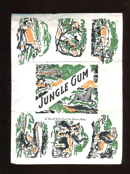 Goudey Patent and Label Registration for Jungle Gum With File Paperwork