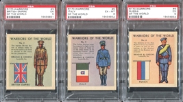 R170 Bradas & Gheens Warriors of the World Near Complete Set of (23/24) With PSA-Graded Cards