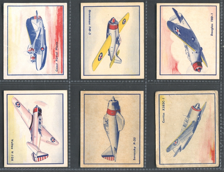 R47 Shelby Gum Fighting Planes Complete Set of (24) Cards