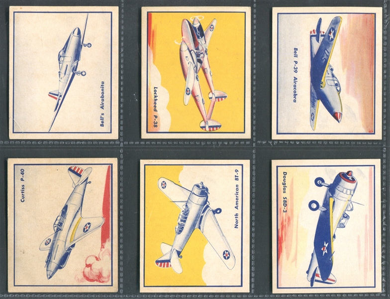 R47 Shelby Gum Fighting Planes Complete Set of (24) Cards