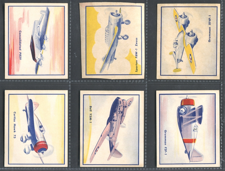 R47 Shelby Gum Fighting Planes Complete Set of (24) Cards