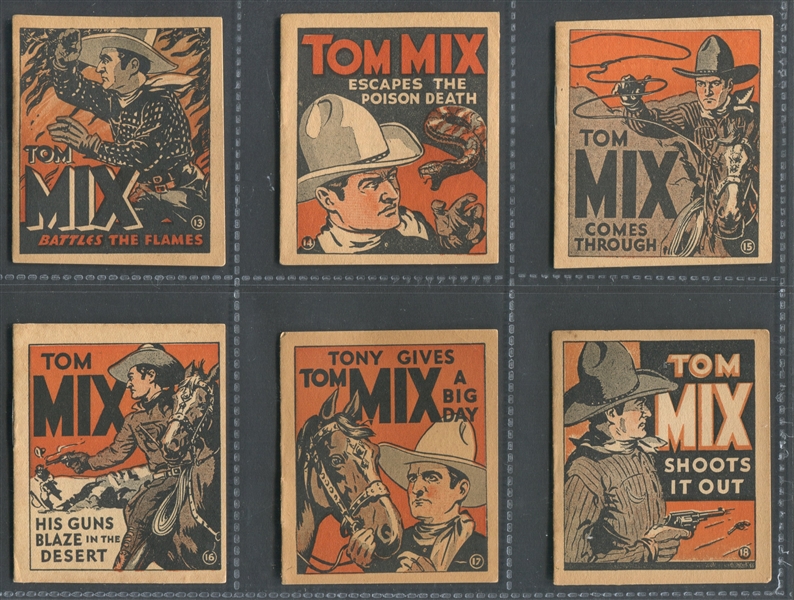 R151 National Chicle Tom Mix Booklets TOUGH Complete Set of (48) With High's