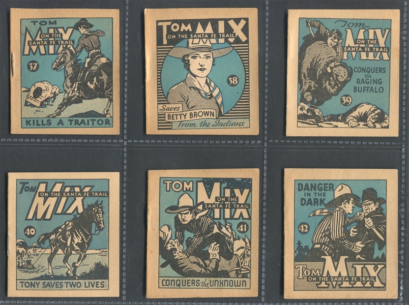 R151 National Chicle Tom Mix Booklets TOUGH Complete Set of (48) With High's