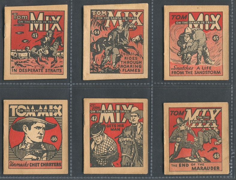 R151 National Chicle Tom Mix Booklets TOUGH Complete Set of (48) With High's