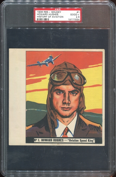 R65 Goudey History of Aviation Complete Set of (10) With Almost All PSA-Graded