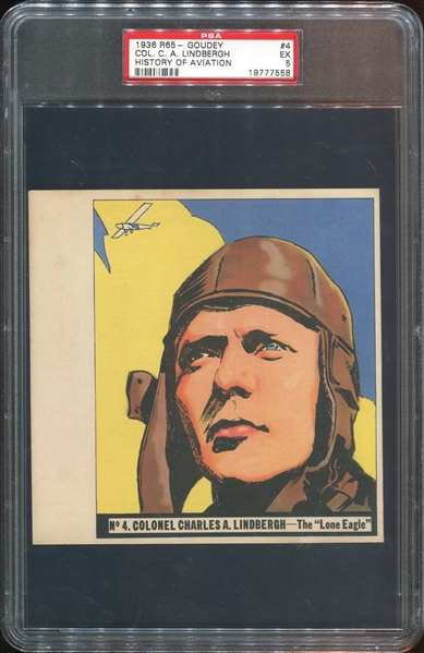 R65 Goudey History of Aviation Complete Set of (10) With Almost All PSA-Graded