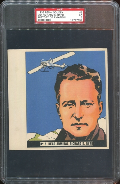 R65 Goudey History of Aviation Complete Set of (10) With Almost All PSA-Graded