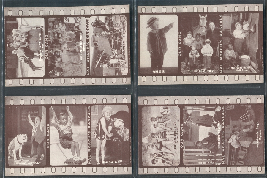 W-UNC Exhibit Supply Company Hal Roach's Our Gang Near Set of (30/32) Cards