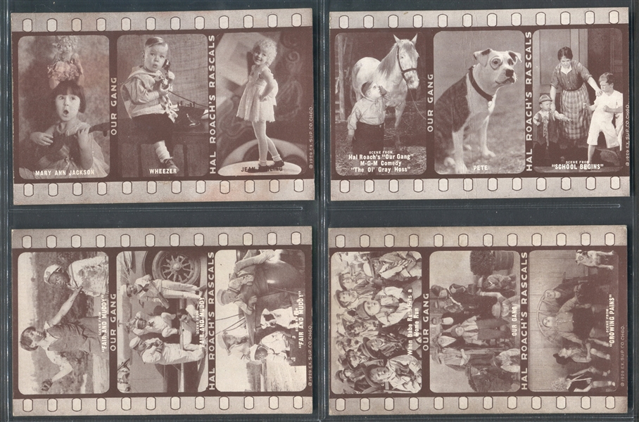 W-UNC Exhibit Supply Company Hal Roach's Our Gang Near Set of (30/32) Cards