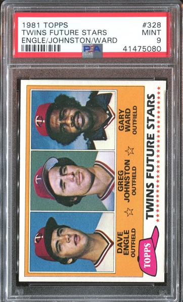 1981 Topps Twins Future Stars PSA9 Mint