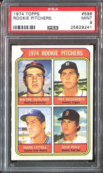 1974 Topps Rookie Pitchers #596 PSA9 Mint