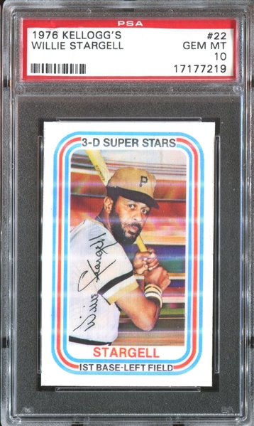 1976 Kellogg's #22 Willie Stargell PSA10 Gem Mint