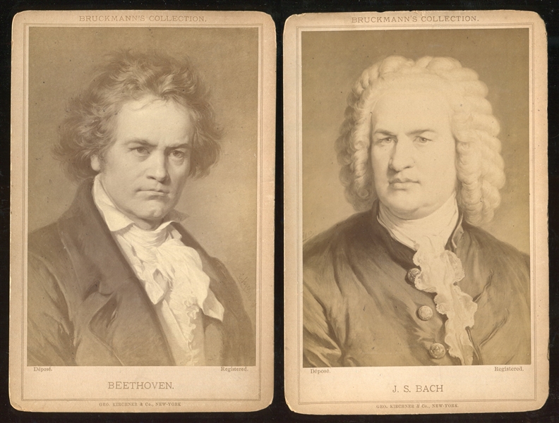 Vintage Composers Cabinet Cards Lot of (13) With Bach and Beethoven