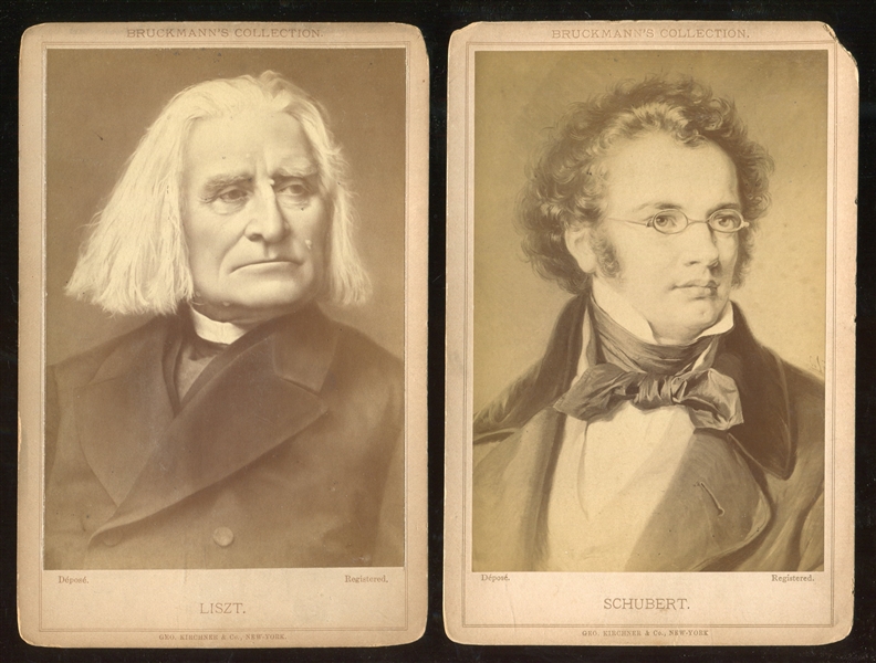 Vintage Composers Cabinet Cards Lot of (13) With Bach and Beethoven