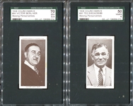 1938 Churchmans Boxing Personalities Lot of (4) SGC-Graded Cards