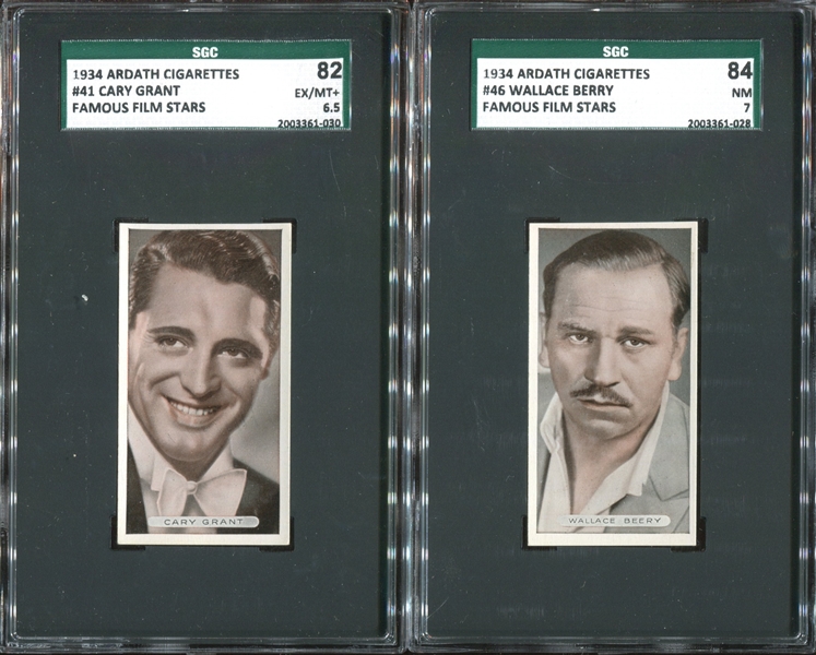 1934 Ardath Cigarettes Famous Film Stars Lot of (5) SGC-Graded Cards