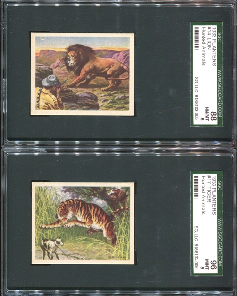 R71 Planter's Hunted Animals Lot of (2) SGC-Graded Cards