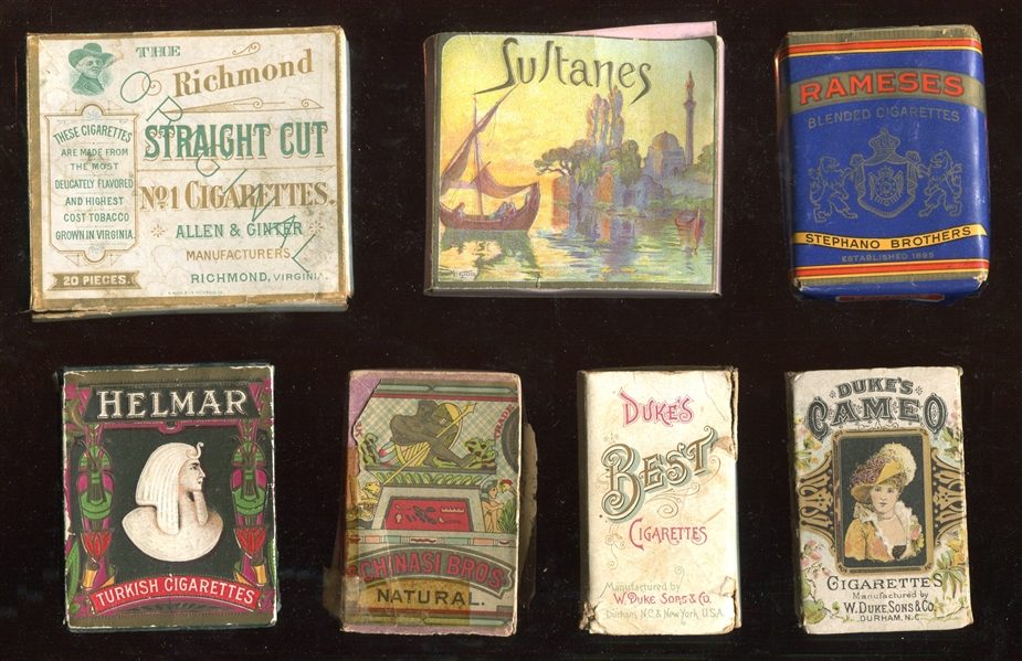 1880's to 1920's Tobacco Package and Slide and Shell Lot of (12) Packages