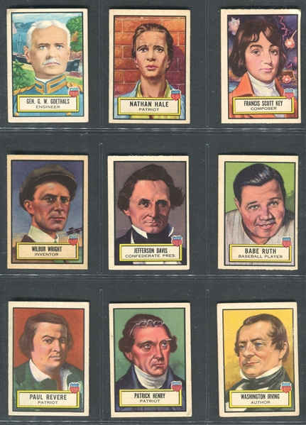 1952 Topps Look 'N See Complete Set of (135) Cards