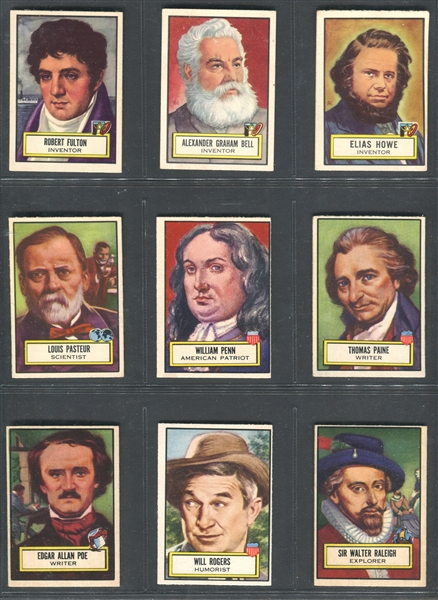 1952 Topps Look 'N See Complete Set of (135) Cards