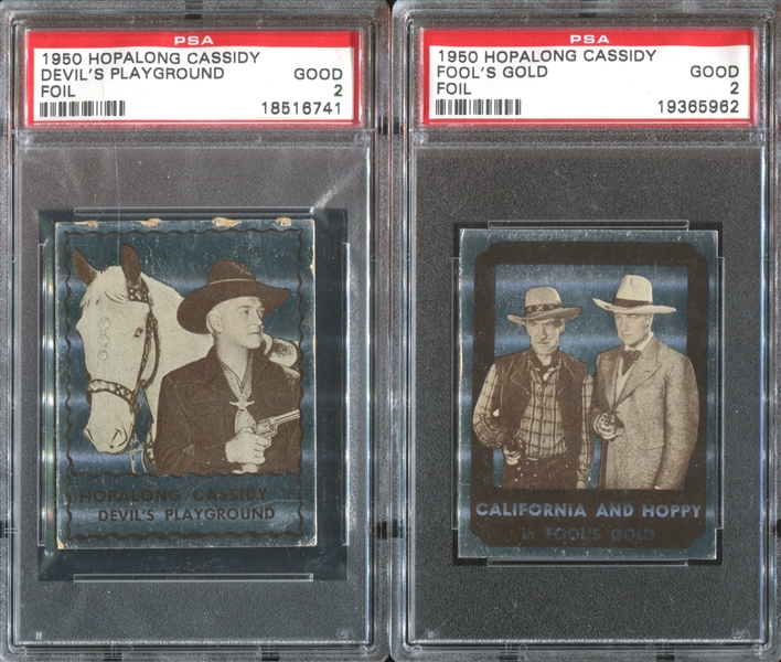 1950 Topps Hopalong Cassidy Complete Set of (238) With All (8) Foil Cards