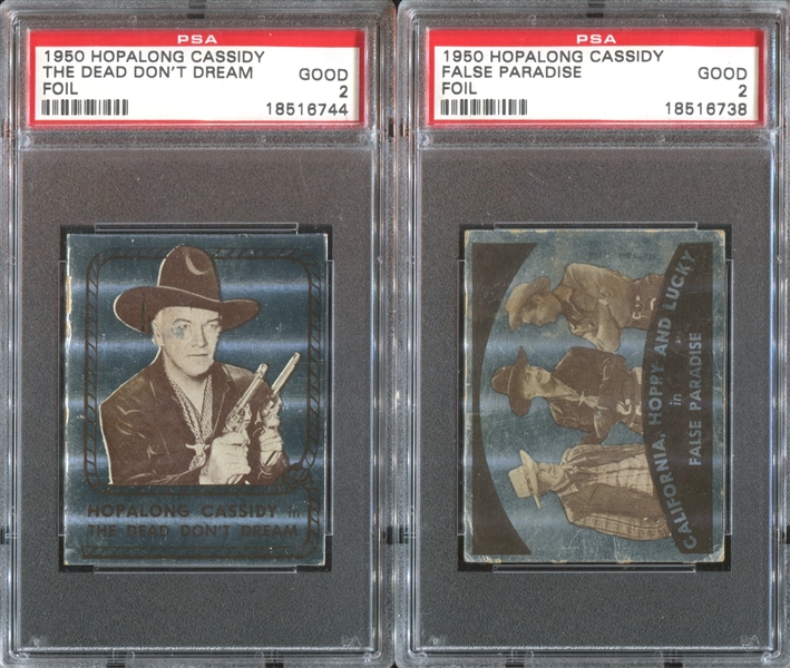 1950 Topps Hopalong Cassidy Complete Set of (238) With All (8) Foil Cards