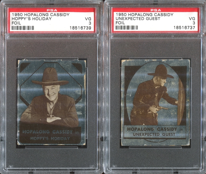 1950 Topps Hopalong Cassidy Complete Set of (238) With All (8) Foil Cards