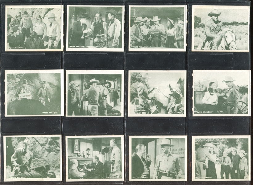 1950 Topps Hopalong Cassidy Complete Set of (238) With All (8) Foil Cards