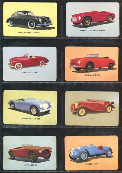 D72 Mother's Cookies Sports Cars Near Complete Set of (42) Cards