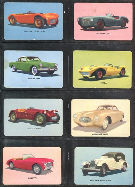 D72 Mother's Cookies Sports Cars Near Complete Set of (42) Cards