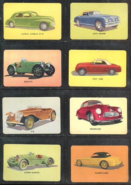 D72 Mother's Cookies Sports Cars Near Complete Set of (42) Cards